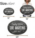 Personalized Family Kitchen Name Sign, Custom Faux Slate Chalkboard Plaque, Flat MDF Board with Realistic 3D Stone Print (Not Real Slate), Rustic Farmhouse Wall Decor for Dining Room - Image 5