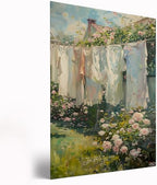 Laundry Room Art,Rustic Farmhouse Laundry Room Art,Garden Clothesline Print,Vintage Laundry Day Print,Palisade Laundry Picture,Vintage Farmhouse Decor,Modern Farmhouse Decor24x36inch Framed Art by Unknown