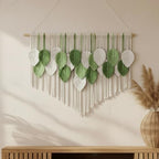 Tempospark Large Macrame Wall Hanging, 39" Wx29 L Boho Wall Hanging, Boho Chic Leaves Tassels Tapestry for Bedroom, Living Room, Dining Room, Nursery, Hallway, Balcony by Tempospark