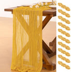 10 Pack Cheesecloth Table Runner Fall Boho Gauze Wedding Party Home Decor by Socomi