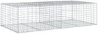 vidaXL Gabion Basket with Cover 78.7"x39.4"x19.7" Galvanized Iron - Image 7