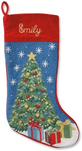Lillian Vernon Personalized Needlepoint Christmas Stocking by LillianVernon