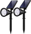 InnoGear 2 Solar Lights Outdoor Spot Garden Yard Landscape Flag, Cool White by InnoGear