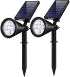 InnoGear 2 Solar Lights Outdoor Spot Garden Yard Landscape Flag, Cool White by InnoGear