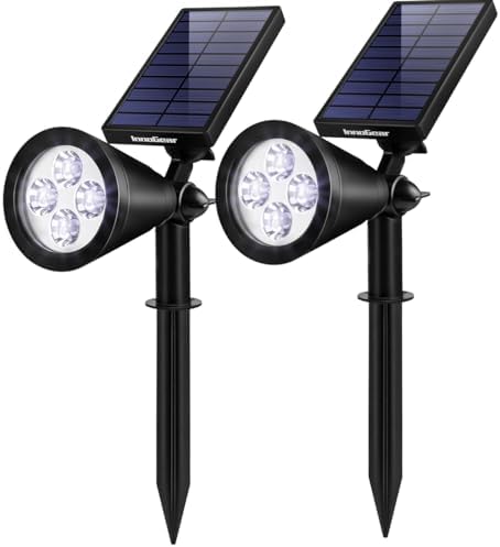 InnoGear 2 Solar Lights Outdoor Spot Garden Yard Landscape Flag, Cool White by InnoGear