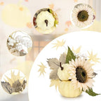 6 Pcs Fall Decor - Faux Pumpkins Centerpieces - Image 2