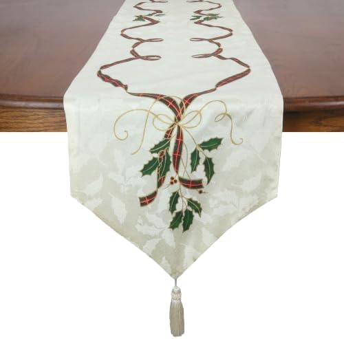 Lenox Holiday Nouveau Table Runner, Multicolor - 14" W x 90" L - Image 3