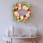 National Tree Company Spring & Summer Wreath 22 Inch Branch Wreath with Mixed Flowers for Front Door or Home Decoration - Image 2