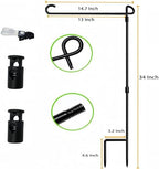 Garden Flag Pole Stand Holder,Akeydeco 10 Pack Garden Flags for Outside with Flag Stopper and Clip Waterproof Powder-Coated Paint for Flag Pole Holder for Outside House,Yard Flags for Outside - Image 7