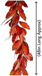 Serene Spaces Living 48in Long Artificial Magnolia Leaf Garland, Ideal to Hang at Wedding, Store Display, Window Sill, Fall Decor, Perfect Holiday Décor - Image 4