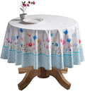 Maison d' Hermine Table Cloth Round Table Reusable 100% Cotton 63" Diameter by MaisondHermine