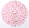 Velvet Christmas Tree Skirt, 48 Inches, 5-Tier Ruffle, Pink by Vertintong