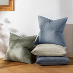 a moment Waterproof Throw Pillow Covers Set of 4,24x24 Inch Outdoor Stain Resistant Pet Friendly Pillowcases Cushion Covers for Patio Sofa and Living Room,Seaside Mist - Image 7