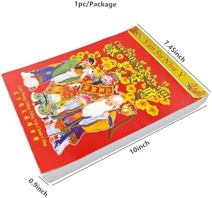 2027 Vietnamese Daily Calendar, Zodiac Goat Feng Shui Hanging Daily Wall Calendar, Spring Festival Lunar New Year Mounted Calendar for Year of The Goat Asian Lịch Việt Nam - Image 7