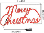 24 Inch Christmas Window Silhouette Lights,Merry Christmas Window Silhouette Lights,Double Side Lamp Decoration for Holiday Indoor Wall Door Glass Decorations - Image 2