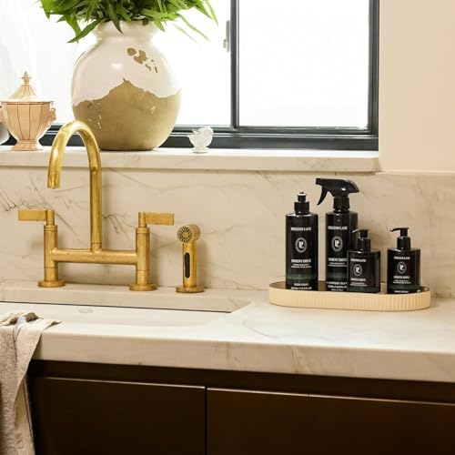 Preston Lane Ceramic Vanity Tray for Bathroom Countertop, Large, Alabaster - Image 2