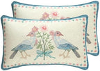 patdrea Designer Velvet Throw Pillow Cover,Set of 2,12"x20"-MontebourgC by patdrea