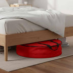 36 Inch Round Storage Bag 2 Pack,Christmas Red Waterproof Wreath Storage Container with Handles&Zipper Simplistic Closet Organizer Bags Garland Box - Image 6
