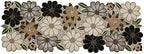 Lightnpro Floral Handmade Decorative Thanksgiving Christmas Beaded Table Runner - Perfect for Xmas Easter Fall Harvest Autumn Table Décor - Handmade by Skilled Artisans- 13x36 - Brown Combo - Image 2