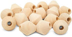 Wooden Bicone Bead 1 inch, Pack of 50, Table Decor, Wooden Beads for Crafts, Bead Necklaces, by Woodpeckers, Unfinished Wood Bead Garland by Woodpeckers