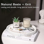 Emibele Vanity Tray, White Round Trays for Bathroom Bedroom Countertop - Image 3