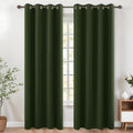 KOUFALL Forest Green Blackout Curtains, 52 x 90 Inches Long, Grommet Thermal Insulated Room Darkening Window Drapes, Olive Green Window Treatments for Living Room, Bedroom by KOUFALL