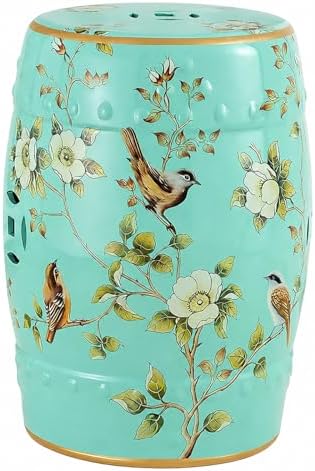 Lefedrasticity Ceramic Garden Stool Outdoor Decorative Garden Stools Hand-Painted Chinoiserie Decor Drum Stool for Garden Patio Backyard Balcony Living Room Bathroom (Green, Pattern 1) by %F0%9D%97%9F%F0%9D%97%B2%F0%9D%97%B3%F0%9D%97%B2%F0%9D%97%B1%F0%9D%97%BF%F0%9D%97%AE%F0%9D%98%80%F0%9D%98%81%F0%9D%97%B6%F0%9D%97%B0%F0%9D%97%B6%F0%9D%98%81%F0%9D%98%86