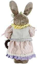 WINDY HILL 19" Whimsical Wreath Brown Easter Bunny 402008 - Image 4