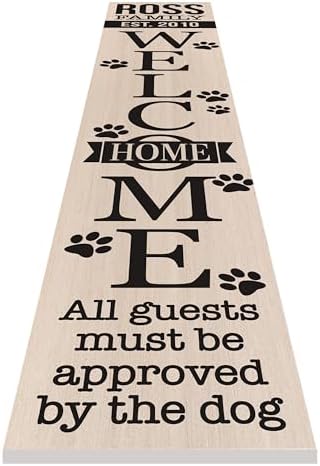 Personalized Welcome Sign for Front Door, Custom Welcome Sign for Porch Outdoor Welcome Home Decorations, 48"x8" PVC Sign (Design 22) - Image 4