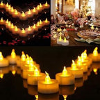 150 Pack Flameless LED Tea Lights Candles Flickering 200+Hours Warm Yellow - Image 3