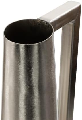 Deco 79 Metal Decorative Vase Centerpiece Vases with Handles, Set of 2 Flower Vases for Home Decoration 17", 22"H, Silver - Image 5