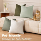 a moment Waterproof Throw Pillow Covers Set of 4,18x18 Inch Outdoor Stain Resistant Pet Friendly Pillowcases Cushion Covers for Patio Sofa and Living Room,Forest Oasis - Image 6