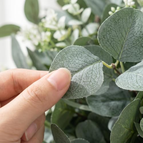 Artificial Mixed Eucalyptus Stems Leaves Bulk – 130pcs Realistic Greenery. - Image 4
