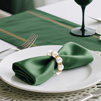 200 Pcs Gold Napkin Rings Bulk, Pearl Napkin Rings - Image 2