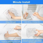 Diesisa Acrylic Wall Mount Organizer, 3Pcs Clear Adhesive Bathroom Shelves - Image 6