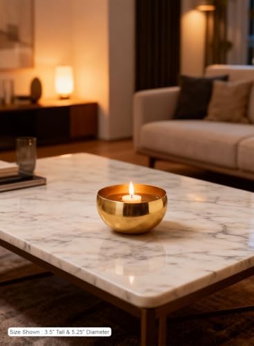 Serene Spaces Living Small Gold Colored Metal Bowl Ideal for Weddings, Parties, Events, Restaurants, Home Decor, Measures 3.5 inches Tall and 5.25 inches Dia, Set of 12 - Image 4