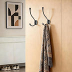 SAILING 3 Pack Coat Hooks - Antique Nickel Coat Hooks Decorative Wall Hooks for Bathroom Living Room Bedroom Hanger for Robe Dressing Room Fitting Room - Image 6