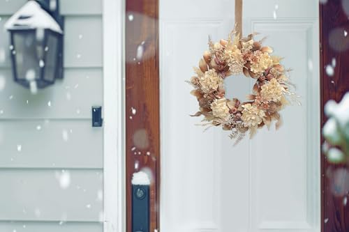 18 Inch Lush Fall Wreath for Front Door - Image 4