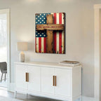 Ship Next Day – Framed American Flag Canvas Art, Patriotic Wall Decoration, Christian Home Decor, Independence Day Gifts, Stars and Stripes Painting, Made in USA - Image 3