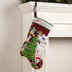 Bucilla Felt Applique 18" Stocking Making Kit, Arctic Tree Trimmers, Perfect for DIY Arts and Crafts, 89741E - Image 2