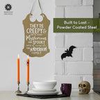 Custom Creepy Family Name Sign – Personalized Halloween Metal Sign – Spooky Haunted House Wall or Yard Décor – Laser Cut Steel – Multiple Sizes & Colors – Halloween Party Decoration - Image 4