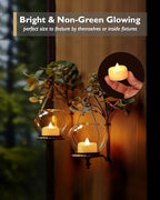 merrynights Flameless Candles, 100 Pack LED Tea Lights Candles Battery Operated, Last 200+ Hrs Flickering Tea Lights, Flameless Tealight Candles for Halloween Diwali Fall Christmas Wedding - Image 4