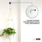 Ilyapa 4 Pack Metal Matte Black Plant Wall Hanger Hooks, 7 Inch - Image 7