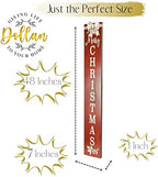 2in1 Merry Christmas Welcome Sign for Front Door Standing, Happy Thanksgiving Sign for Front Porch Standing, Christmas Porch Sign,Outdoor Wooden Interchangeable 4ft Tall Vertical Wood Holiday Fall Signs. - Image 6