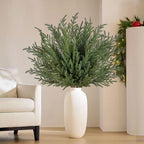 8Pcs 36" Real Touch Norfolk Pine Stems, Faux Christmas Greenery Long Stems - Image 4