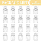 Romadedi Glass Candle Holder for Candlestick, Clear, Pack of 20 - Image 6