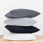 MONDAY MOOSE Decorative Throw Pillow Covers Cushion Cases, Set of 4 Soft Velvet Modern Designs, Mix and Match for Home Decor, Pillow Inserts Not Included (18x18 inch, Black/White) - Image 6