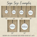 Personalized 16'' Welcome Sign for Front Door Decor,3D Custom Last Name Sign for Front Door,Modern Farmhouse Wood Round Wreath,Custom Name Housewarming,Wedding & Engagement Gifts for New Home - Image 3