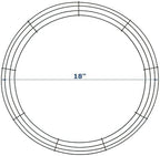 18 Inch Christmas Green Wire Wreath Frame,10 Pack Metal Front Door Wreath Round Form Iron Ring for Christmas, New Year Decors, Crafts, DIY, Holidays, Events - Image 2