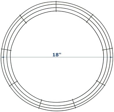 18 Inch Christmas Green Wire Wreath Frame,10 Pack Metal Front Door Wreath Round Form Iron Ring for Christmas, New Year Decors, Crafts, DIY, Holidays, Events - Image 2
